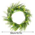 thumbnail image 2 of Guirnalda Planta falsa Hojas de helecho Guirnalda Decoración verde Decoración colgante Colgador de puerta de boda Blanco tholdsy HA9069-01B, 2 of 6