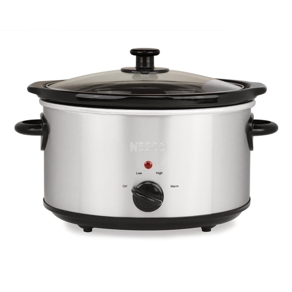 NESCO SC-4-25, Olla de cocción lenta, 4 cuartos, Plateada