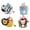 B, variant on Vestitly Bakeware Animals Cupcake Wrappers Funny Dinosaur Cake Decrorations For Kids Boys Birthday