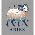 thumbnail image 5 of Aries Zodiac Sign Adult Heather Gray Long Sleeve Hoodie-Medium, 5 of 6