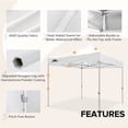 thumbnail image 4 of EAGLE PEAK 10' x 10' Pop-up and Instant Outdoor Commercial Canopy with 4 Sidewalls,White, 4 of 9