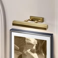 thumbnail image 2 of Lucas McKearn Chawton 1-Light Medium Metal Wall Sconce in Aged Brass, 2 of 2