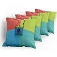 thumbnail image 5 of Ambesonne Pastel Throw Pillow Cover 4 Pack, Retro Camera Hipster, 18", Multicolor, 5 of 7