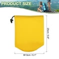 thumbnail image 2 of Uxcell Stuff Sack Waterproof Outdoor Storage Sack Drawstring Bag for Camping Hiking Backpacking Yellow 5 x 10 Inch, 2 of 7
