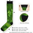 thumbnail image 3 of FREEAMG St.patrick's Day Clover Compression Socks for Women and Men(1Pairs)-Best Support for Running, Athletic, Nursing, Travel, 3 of 7