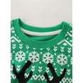 thumbnail image 3 of ATAIKU 2-7Y Kids Boys French Terry Sweatshirts Toddler Christmas Deer Novelty Baby Boys Crewneck Pullover Cotton Tops, 3 of 6