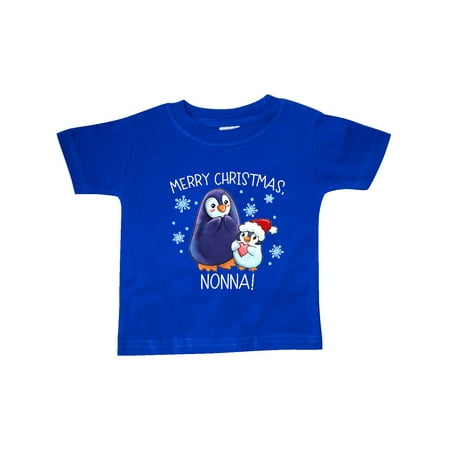 

Inktastic Merry Christmas Nonna! Cute Holiday Penguins Gift Baby Boy or Baby Girl T-Shirt
