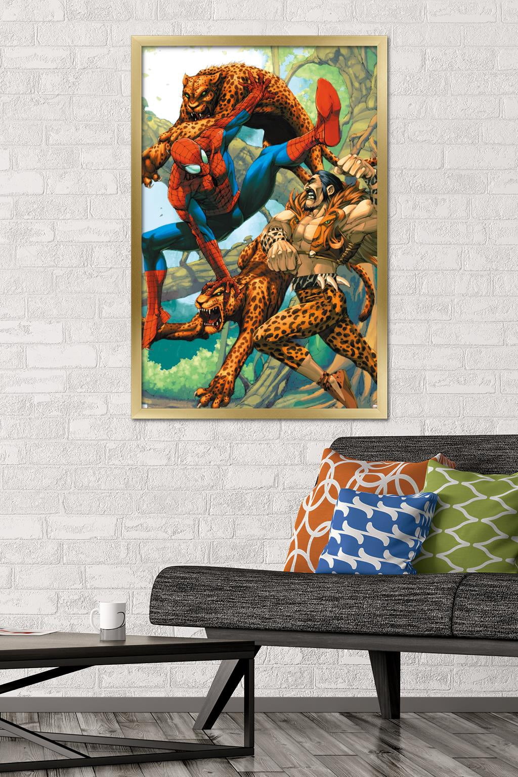 Marvel Kraven The Hunter - Marvel Age Spider-Man #14 Wall Poster, 22.375" x 34" Framed