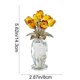 thumbnail image 3 of CaiYueKe Crystal Rose Bouquet Ornament Romantic Gift for Valentines Day Anniversary Wedding Home Office Desk Decor Crystal Flower Figurine Keepsake, 3 of 7