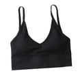 thumbnail image 1 of Sujetador de Bienestar para mujer Sunnimix Bralette negro Chaleco Deportivo Tirantes Finos, 1 of 8