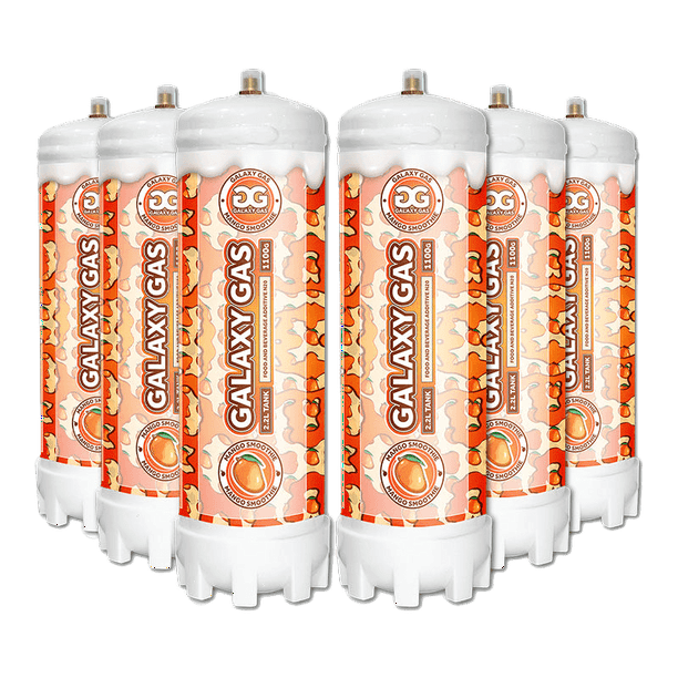 **BULK BUY 6 2.2L Tanks** Galaxy Gas JUMBO XXL (1,100g) N20 Nitrous