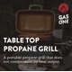 thumbnail image 2 of Parrilla portátil a gas propano GasOne GPT-17B con asas, 2 of 7