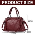 thumbnail image 2 of Bolso de hombro femenino de gran capacidad de pu, bolso de viaje para trabajar, bolso de mensajero simple, 2 of 5