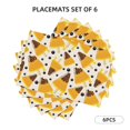 thumbnail image 2 of Placemats Set Of 4 / 6, Papaya Ice Cream Placemats For Dining Table Indoor/Outdoors Heat Resistant Washable Placemats 18" X 12", 2 of 8