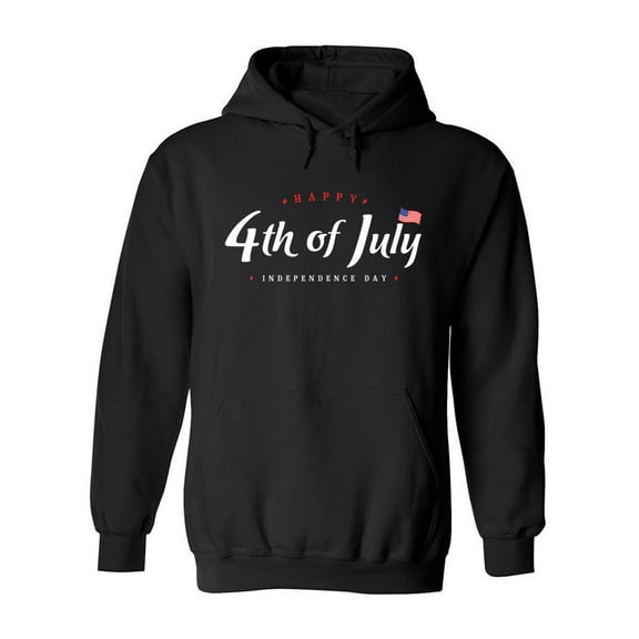 Fourth Of July U S A Hoodie Men -Image by Shutterstock, Male 3X-Large