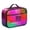 Red, Pink, variant on Gray and Black Wavy Checkered Pattern Insulated Lunch Bag Teens,Bento School Lunch Bag for Teens for Work,Picnic or Travel 10.6x7.7x4.3 Inches,12 Can Capacity