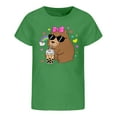 thumbnail image 3 of YUEHUA Toddler Girl Animals Graphic Shirt Cute Graphic T-Shirt Kids Boho Short Sleeve Tees Summer Casual Tops, 3 of 5