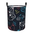 thumbnail image 1 of Fotbe Joystick Gamepad Cesto de Ropa con Asas, Cesto Impermeable de Gran Capacidad, Bolsa de Lavado para Dormitorio, Cesto de Ropa con Ruedas y Asas-Medium, 1 of 6