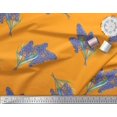 thumbnail image 3 of Soimoi Velvet Fabric Lavender Flower Print Fabric by the Yard 58 Inch Wide, 3 of 3