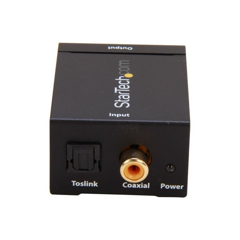 StarTech.com SPDIF Digital Coax / Toslink Optical to 2 CH RCA Audio Adapter
