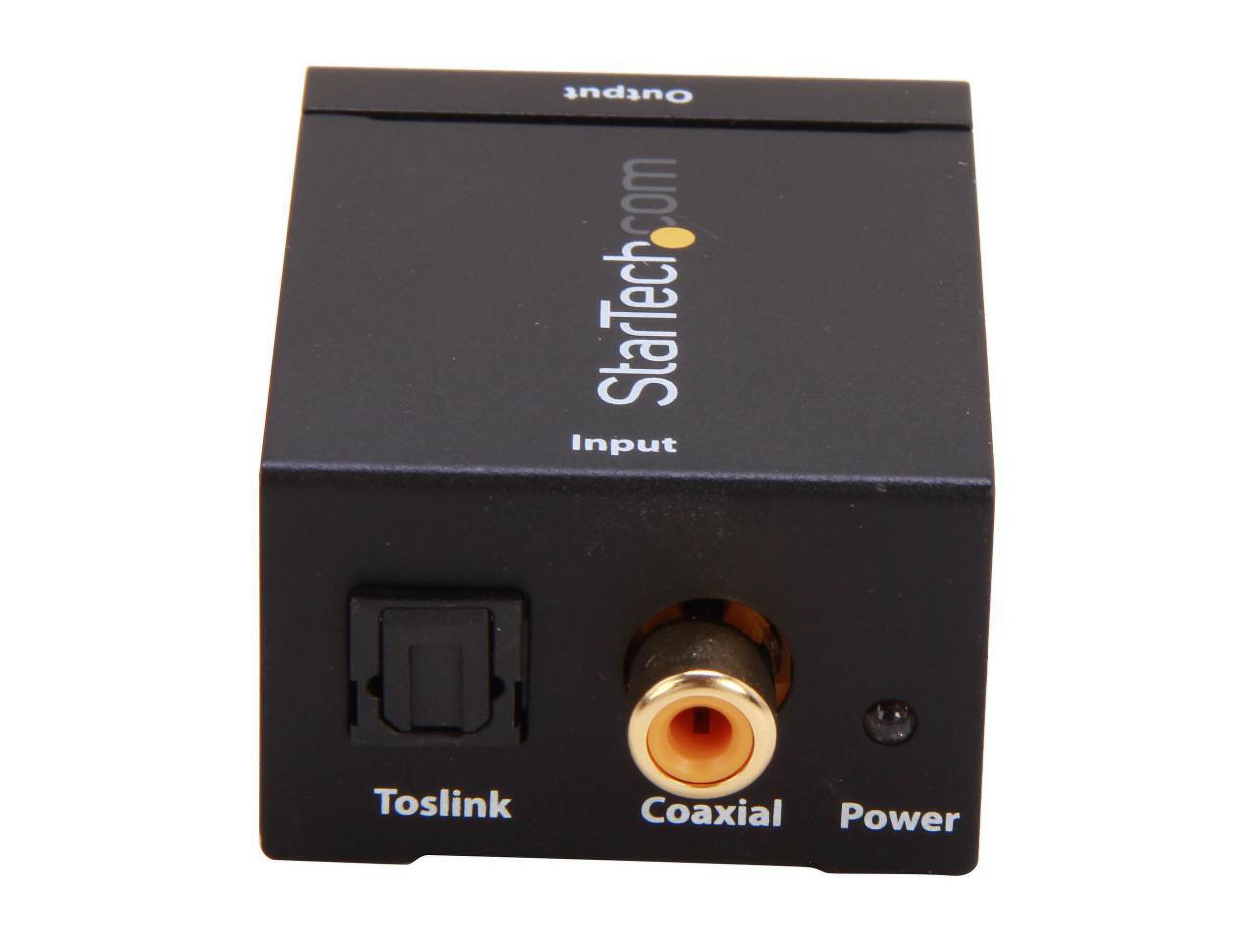 StarTech.com SPDIF2AA SPDIF Digital Coaxial or Toslink to Stereo RCA Audio Converter - image 5 of 5