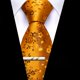 thumbnail image 5 of Corbata Barry.Wang de seda naranja con estampado floral, 150 cm, con clip, 5 of 7