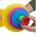 thumbnail image 3 of Toys+ Kids Play Barbell Set, 32 Inch Adjustable Rainbow Weight, Pretend Exercise Equipment, 3 of 4