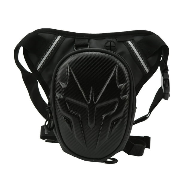 Bolsa de pierna para motocicleta, bolsa cartuchera mate de PVC, paquetes de muslo multifuncionales para fibra de carbono al aire libre Jadeshay A