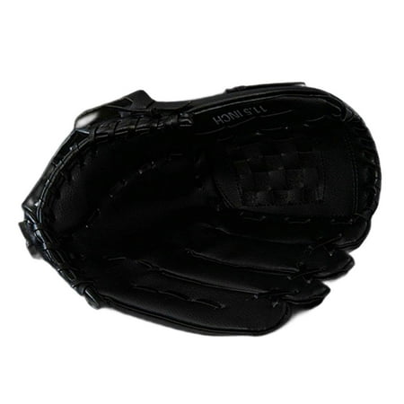 yotijar Baseball Fielding Glove Thicken Softball for Adults Women Men Black 29cmx20cm