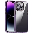 thumbnail image 7 of Compatible with iPhone Case,Clear Matte Metal Camera Lens Button Bumper Protection Shock Absorbing Corner Soft Shockproof Cover Phone Case (Black,iPhone 13 Pro Max), 7 of 7