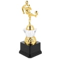 thumbnail image 1 of Premio Trofeo Dorado: Trofeo de Campeonato de Fútbol de 9.43'' - Recuerdo de Fútbol Juvenil - Copa Dorada de Plástico para Fiestas Infantiles, Premios Deportivos y Celebraciones de Equipos, 1 of 5