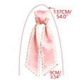 thumbnail image 1 of Ribbon For Gift Wrapping 9 cm x 137 cm Peach Wave-Edge Scalloped Decorative Strip For Floral Arrangements And Party Decoration, 1 of 6