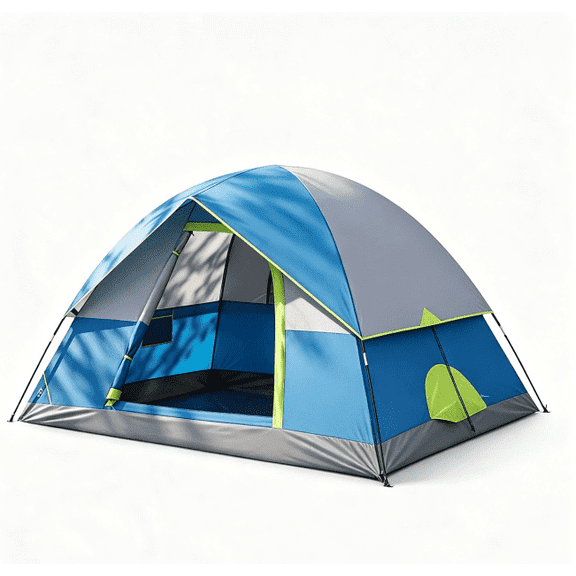 2-4 Person Dome Camping Tent, Instant Setup Water Resistant Ventilated Outdoor Shelter