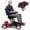 Red, variant on Titan 4 Wheel Powered Travel Mobility Scooter Controlled by Joystick, Holds 330 lbs Weighs Only 53 lbs, Foldable Portable Allowed on Airplanes