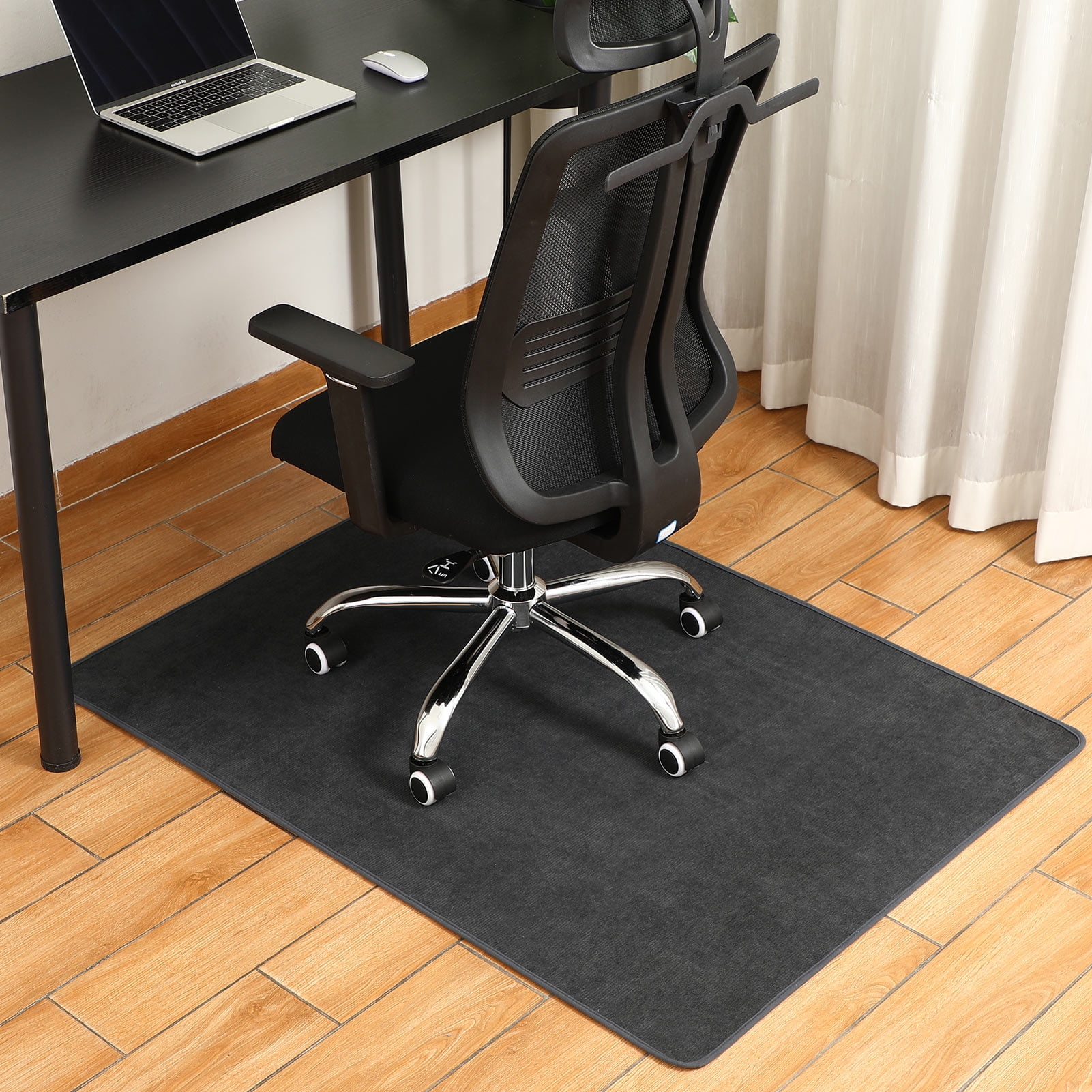 GTRACING Office Chair Mat for Hardwood Floor 43 x 35 inch Gaming Computer Desk Floor Mat Desk Chair Protector for Rolling Chair Red 