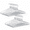 1, variant on 30 Pack Heavy Duty Metal Coat Hangers Smooth Chrome