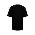 thumbnail image 2 of Innerwin Tee Butterfly Letter Printed Ladies T Shirt Holiday Short Sleeve Basic Tops Black M, 2 of 5