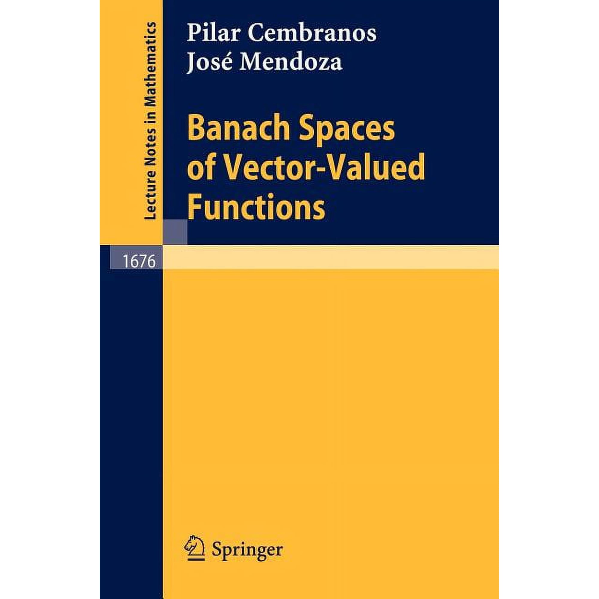 Lecture Notes in Mathematics Banach Spaces of Vector-Valued Functions, Book 1676, (Paperback)