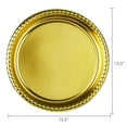 thumbnail image 5 of Gold Round Plastic Serving Platter, 16", by Way To Celebrate, 5 of 5