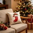 thumbnail image 5 of Talqzovs Christmas Throw Pillows 18x18 , Pillow Cushions for Patio Winter Decorative Throw Pillows for Holiday Birthday Gift, 5 of 6