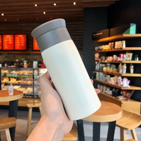 

Thermos Cup Insulation Cup with Tea Making Compartment Durable Cup for Drinking Coffee Tea Juice