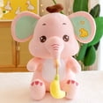 thumbnail image 2 of 2022 New Elephant Plush Toy / Small Elephant Doll with Banana / Children's Birthday Gift / Family / Studio Decoration zhangmengya LED, 2 of 2