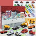 thumbnail image 3 of 24 Days Christmas Advent Calendar Mini Car Toys Cartoon Model Countdown Gift ` M4N4, 3 of 9