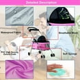 thumbnail image 2 of YRLLENSDAN Folding Dog Stroller, Lightweight Pet Stroller Cat Stroller Jogging Travel Carrier 4 Wheel Waterproof Puppy Stroller Animal Stroller for Medium Small Dogs, 2 of 7