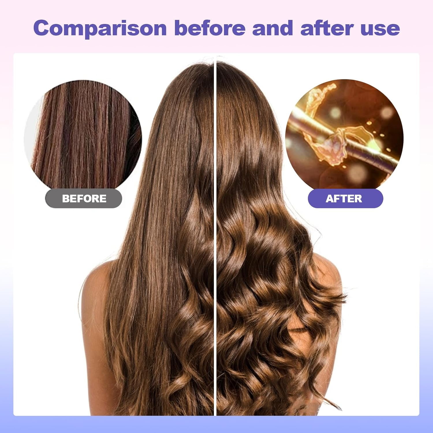 Automatic Rotating Curling Iron, 1-Inch Auto Hair Curler with 4 Temperature Settings & LCD Display, Anti-Scald & Dual Voltage