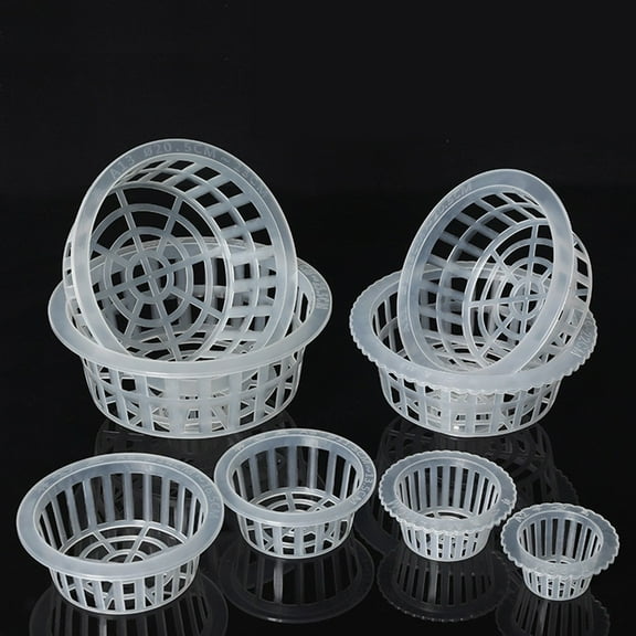 Plastic Mesh Pot Net Cloning Basket Aquarium Insert Plants Growth A0 10Pcs Smile Home