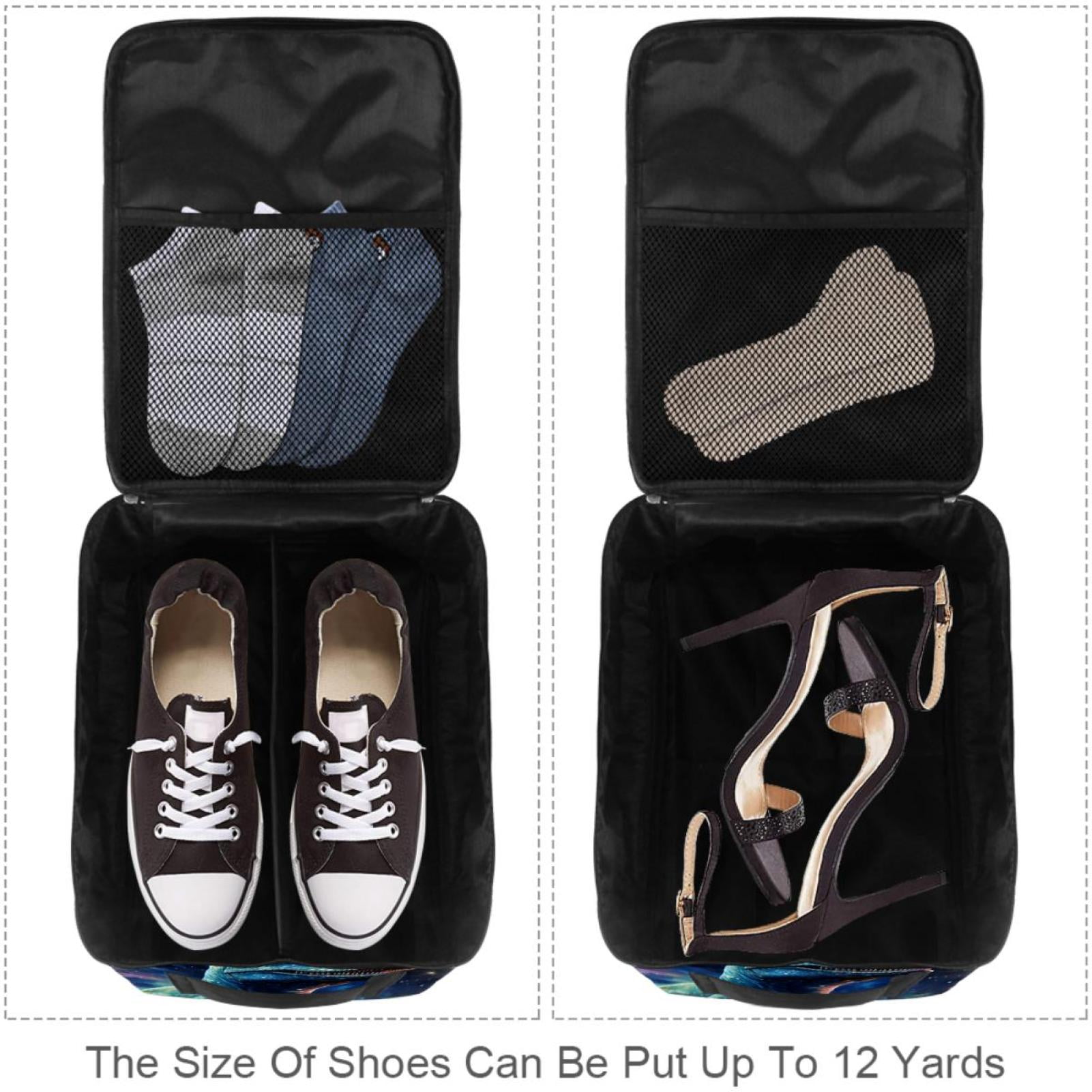 Starry Dinosaur Durable Polyester Shoe Storage Box - 23x31cm/9x12in Size | Keep Your Shoes Organized and