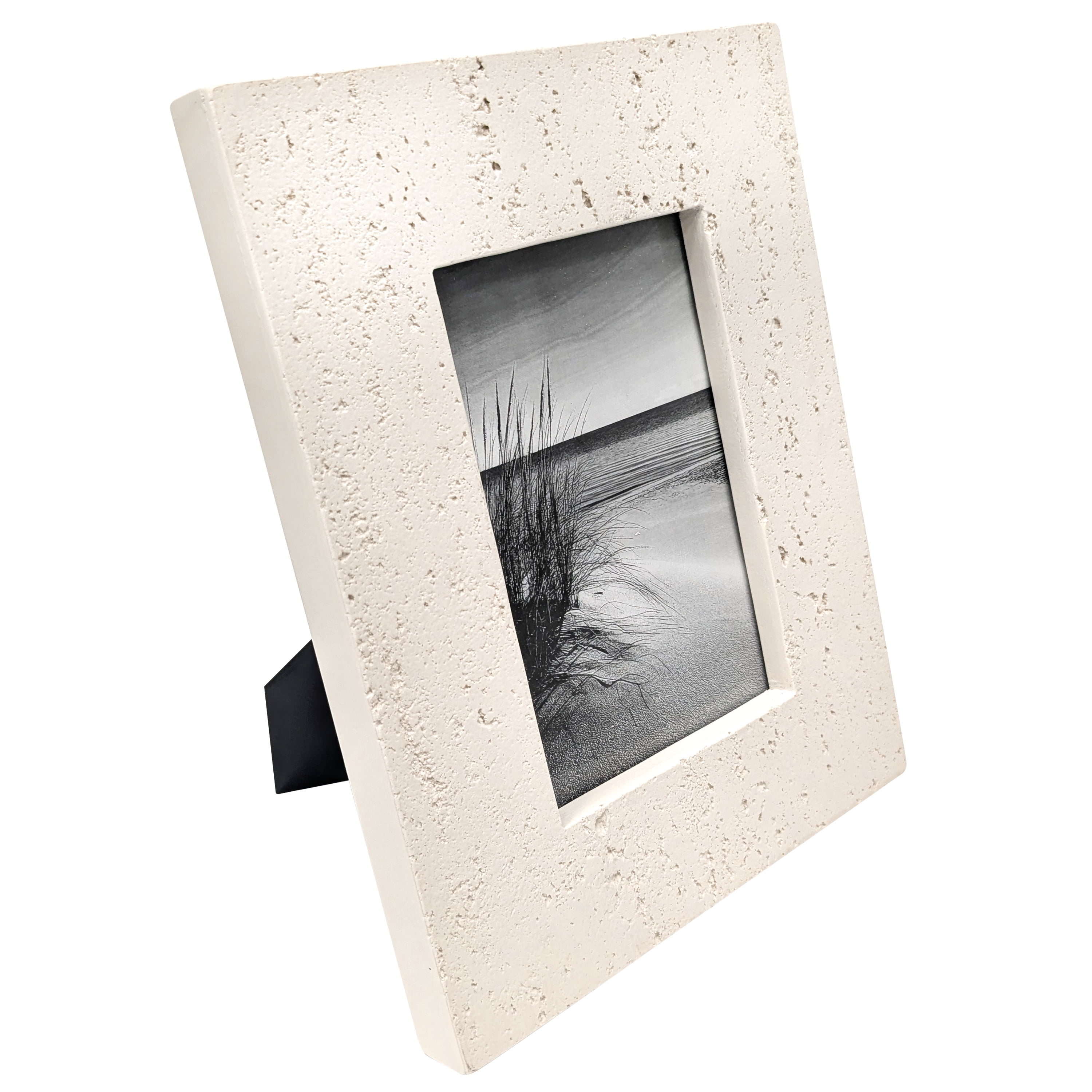 Bradley & Ballard - 4x6 inch Wide Sandstone Finsh Oval Photo Opening Tabletop & Wall Photo Frame
