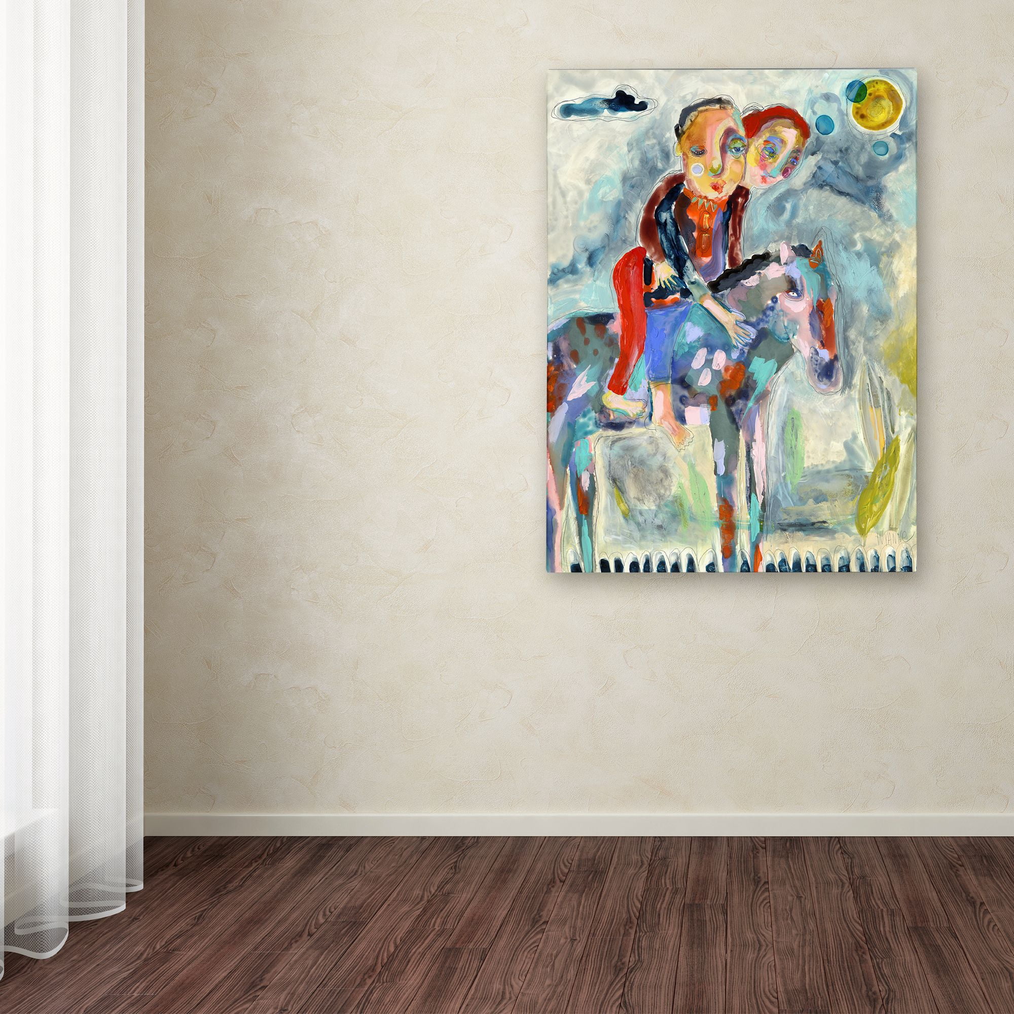 Trademark Fine Art 'Whos Driving This Pony' Canvas Art by Wyanne