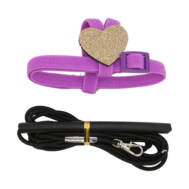 Pet Bird Harness Leash, Lightweight Adjustable Harness Leash Bite Resistant For XS,S,M